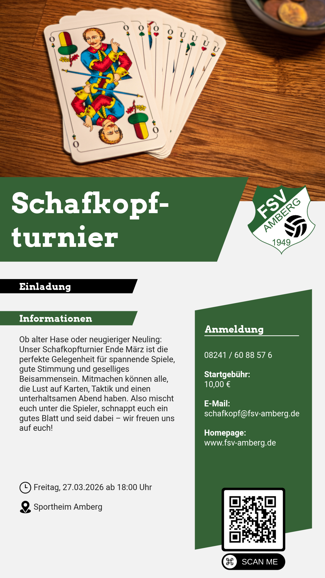 Flyer Schafkopfturnier